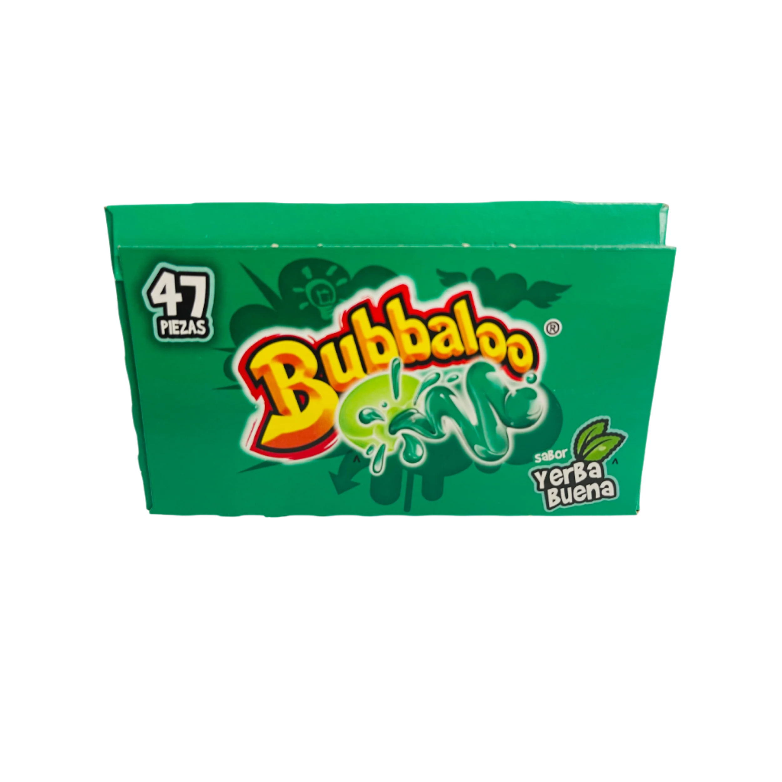 ADAMS BUBBALOO YERBA BUENA mexican chewing gum