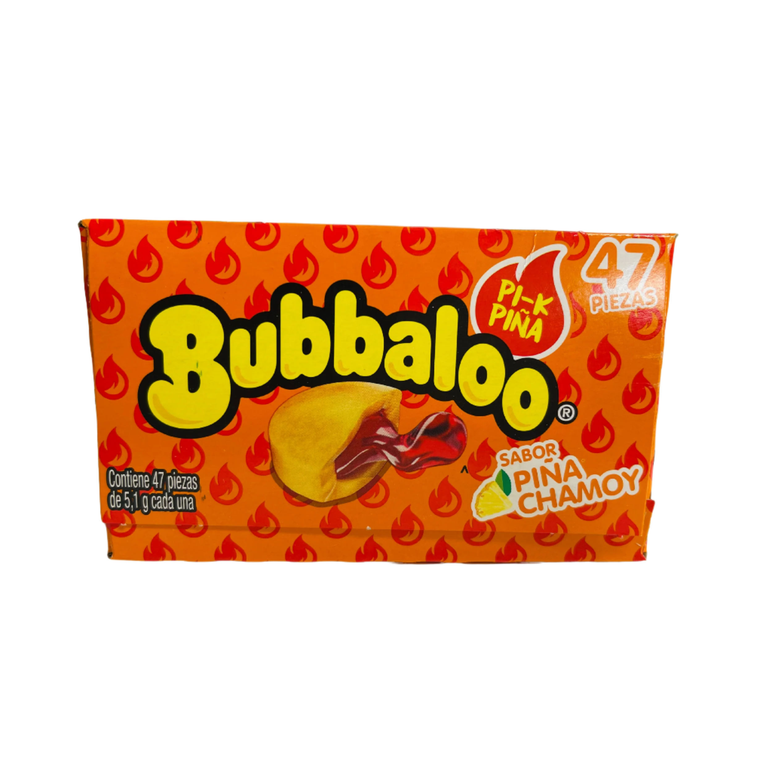 ADAMS BUBBALOO pineapple and chamoy mexican candy