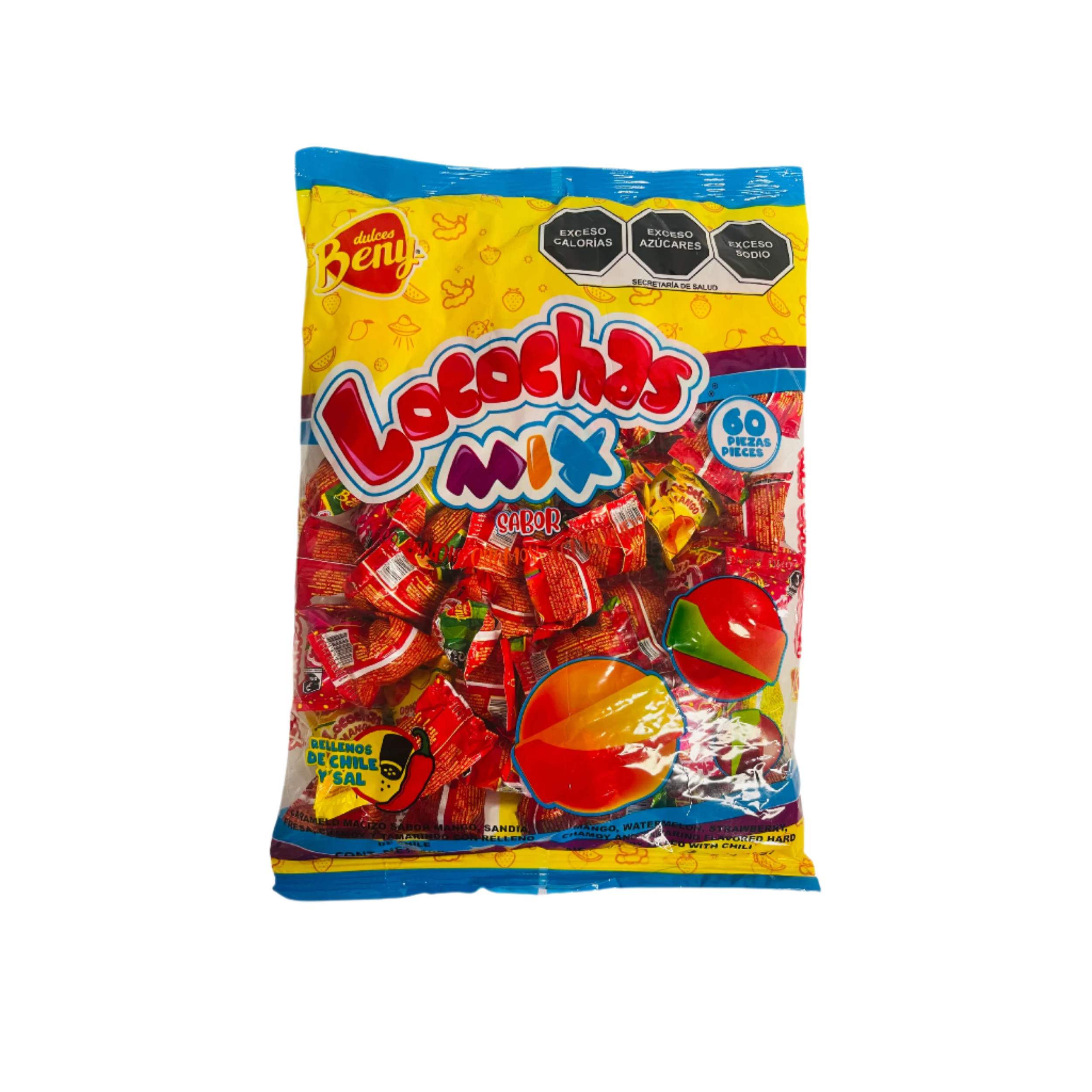 60 pack mix flavored candy balls 