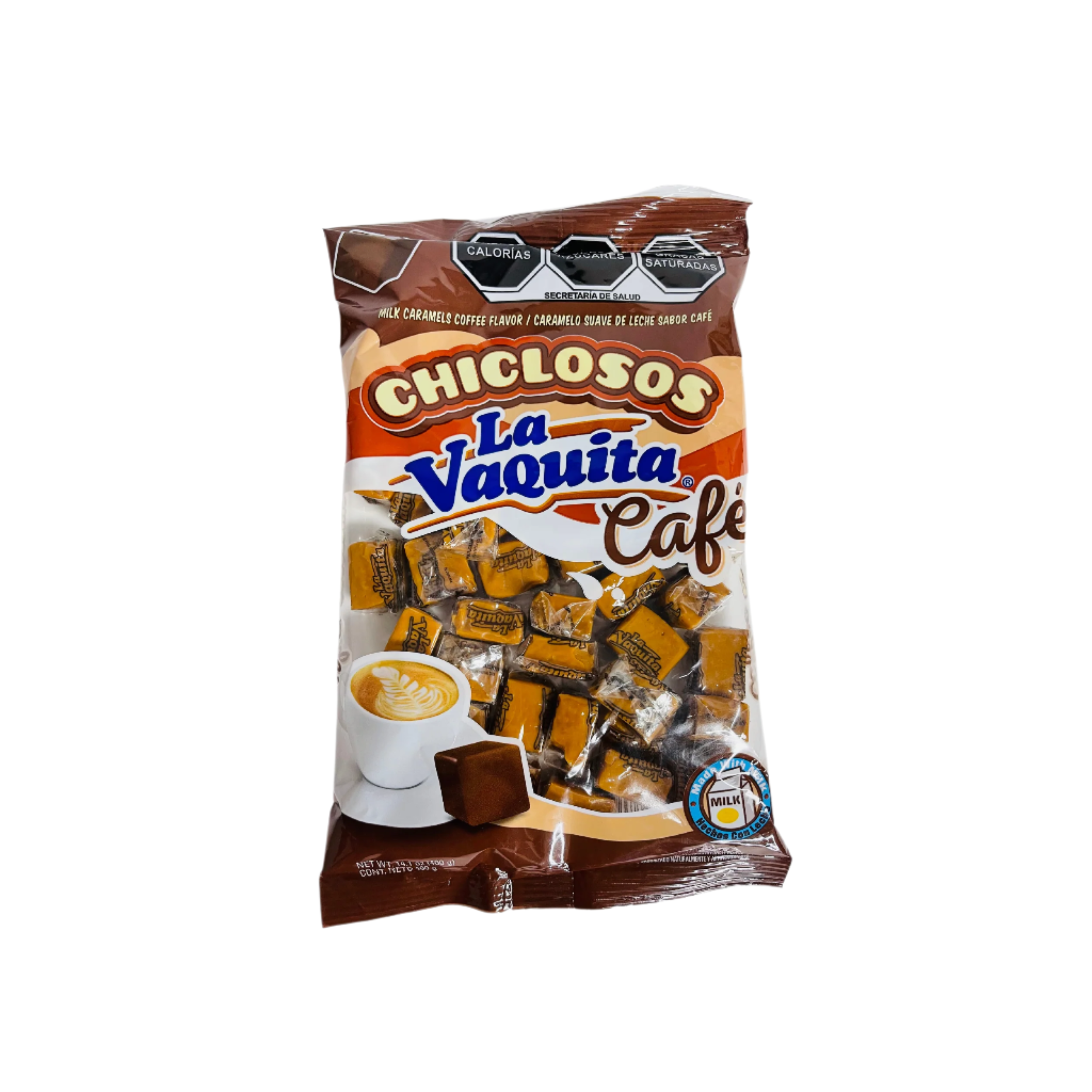 caramel square candy coffee flavor