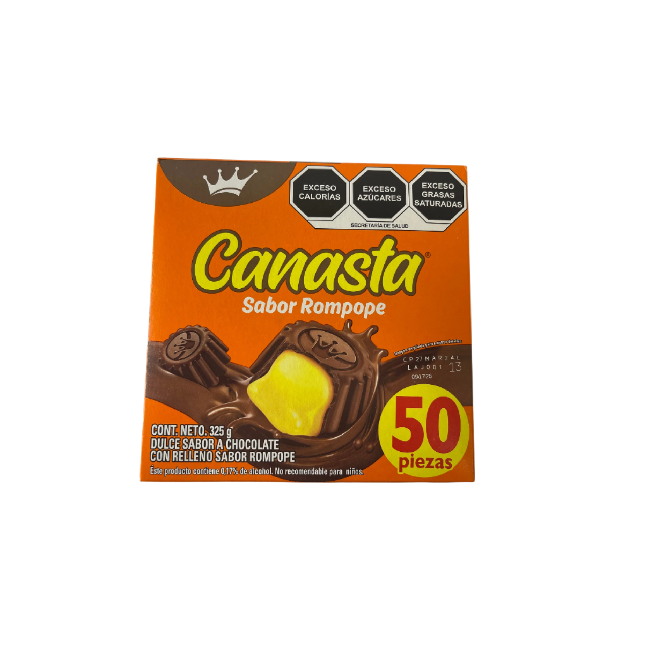 50 piece chocolate with eggnog filling