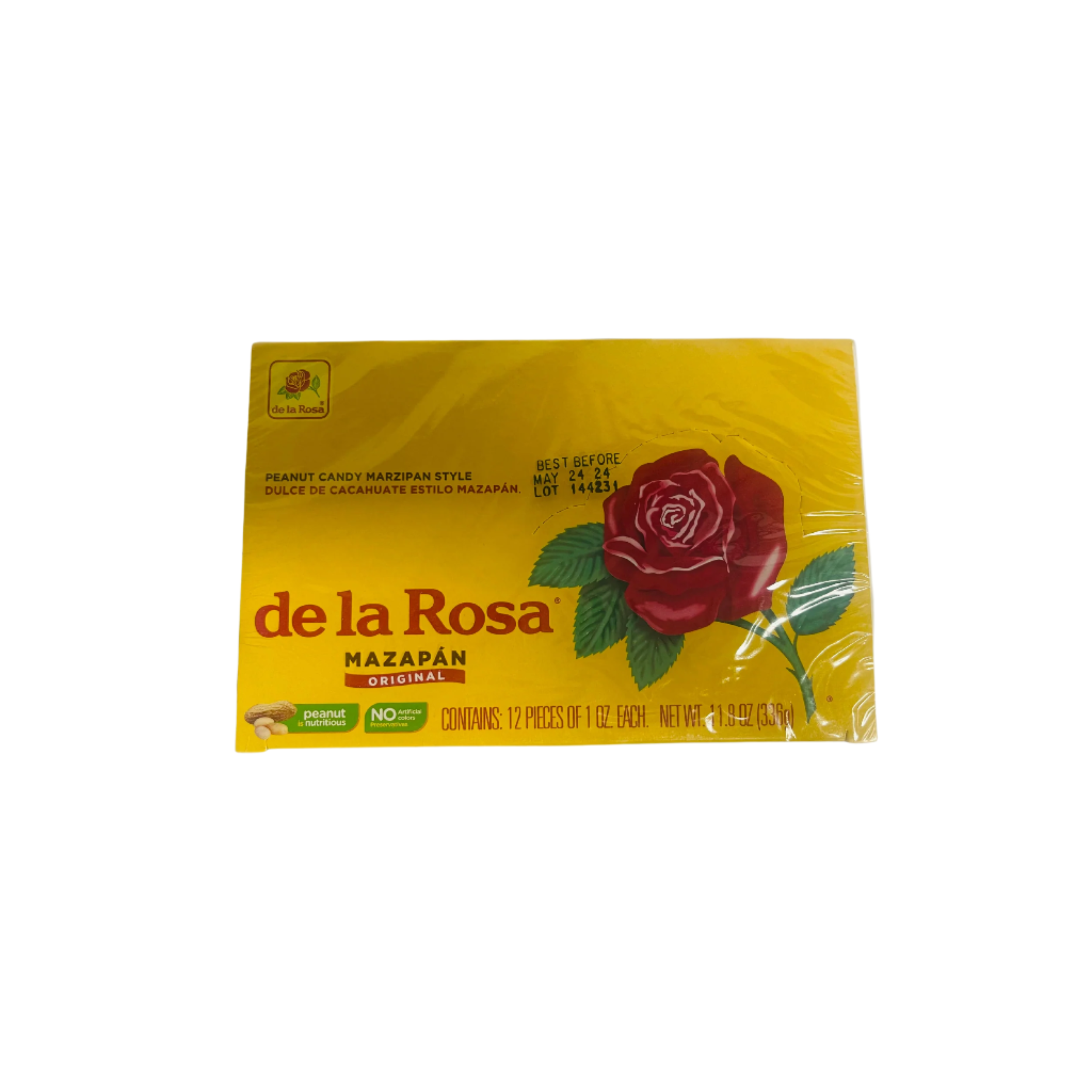 De la Rosa mazapan 12 pieces marzipan peanut candy