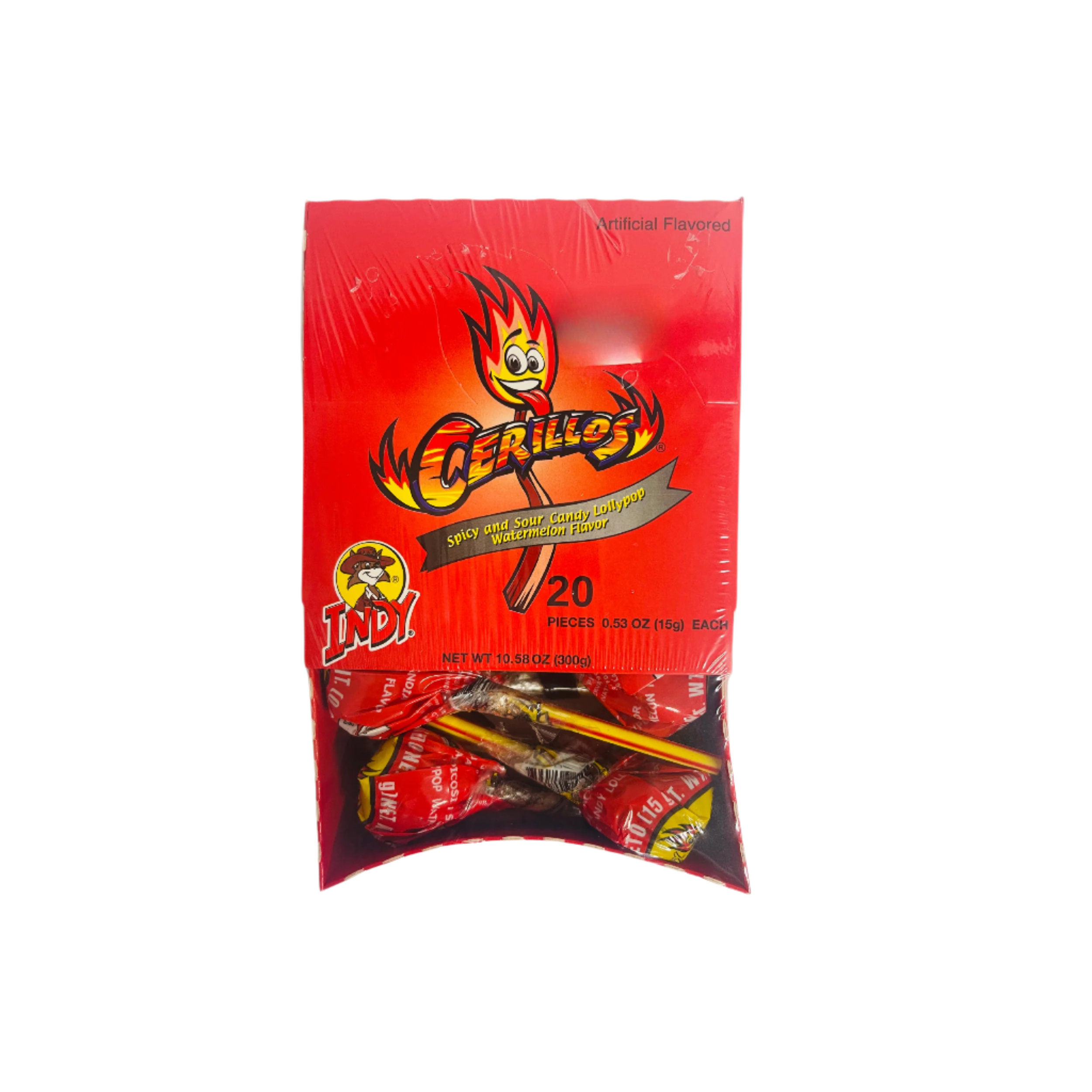 spicy and sour watermelon candy lollipop