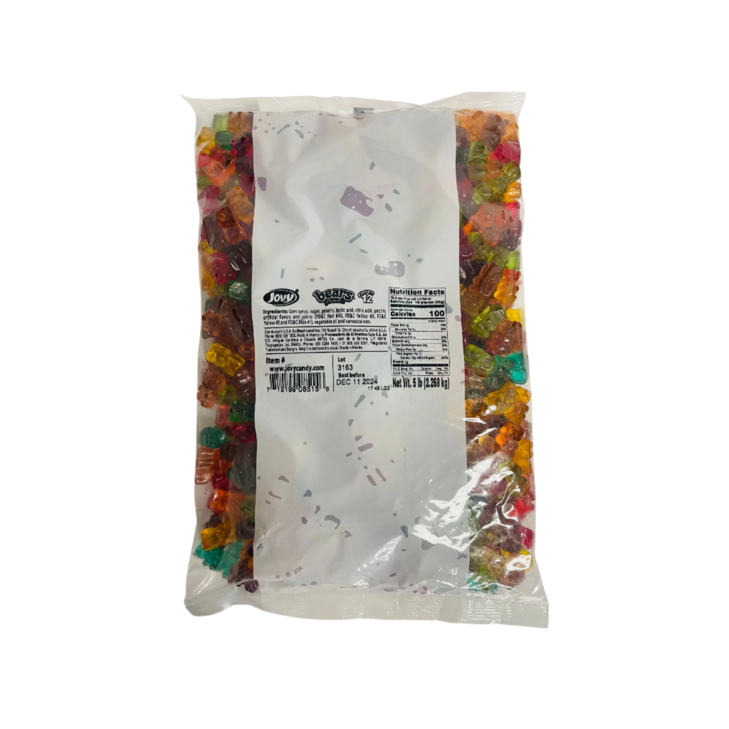 JOVY GUMMY BEAR JUICE 12 FLAVOR 6 and a half pound bag
