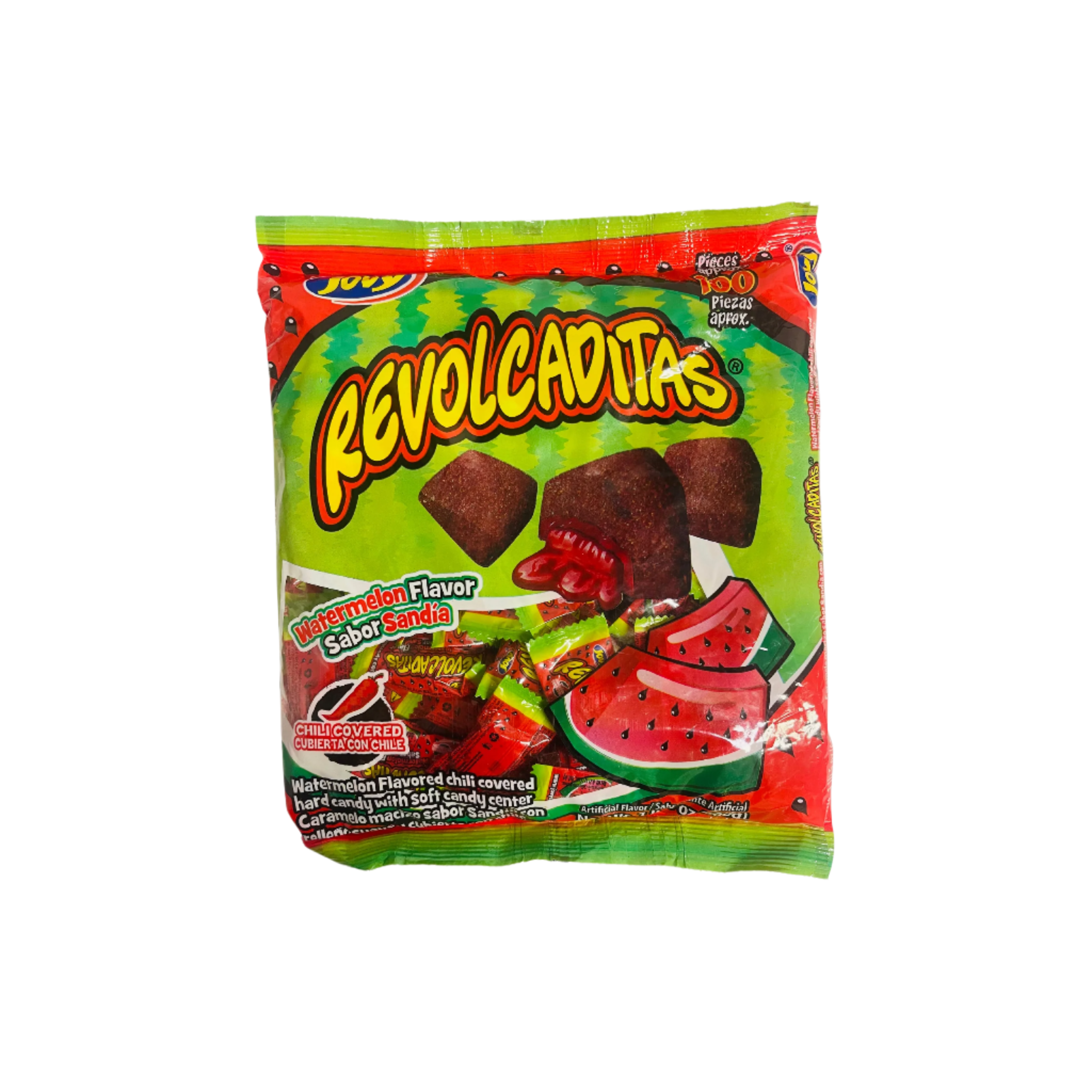 Jovy Revolcaditas Sandía | Watermelon Chile Mexican Candy | Escamex