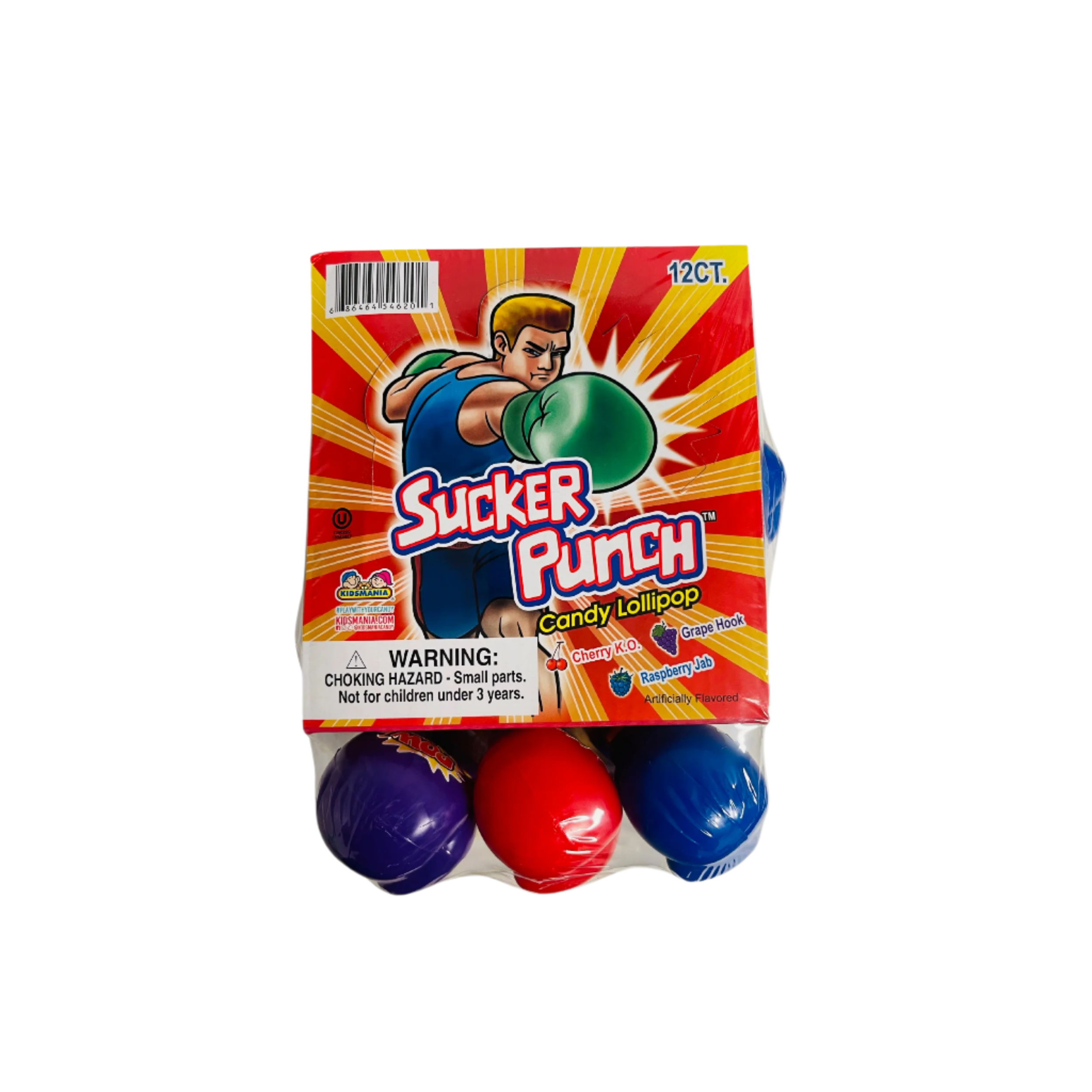 Kids Mania boxing glove candy with candy lollipop