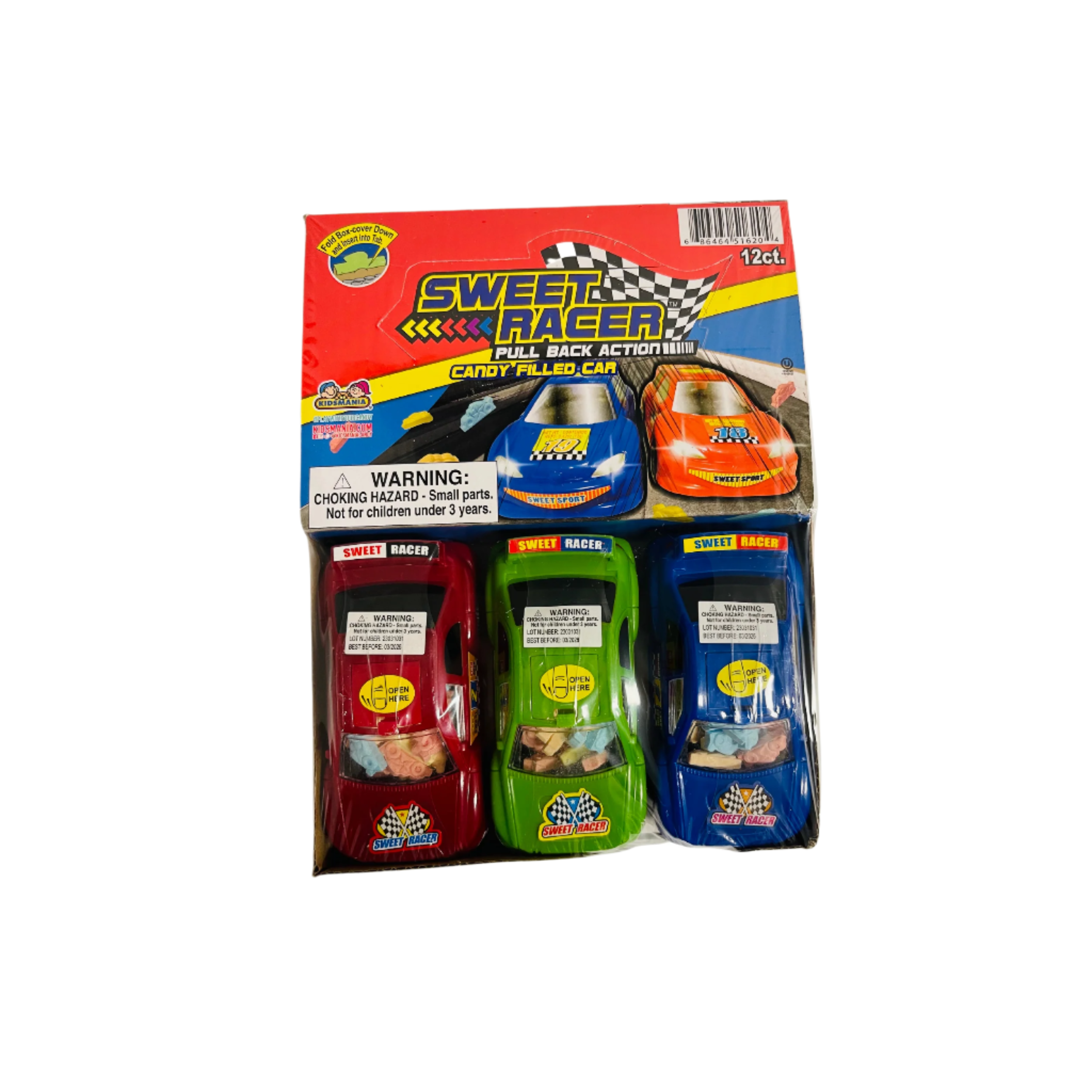 Kids Mania car racer toy with candy