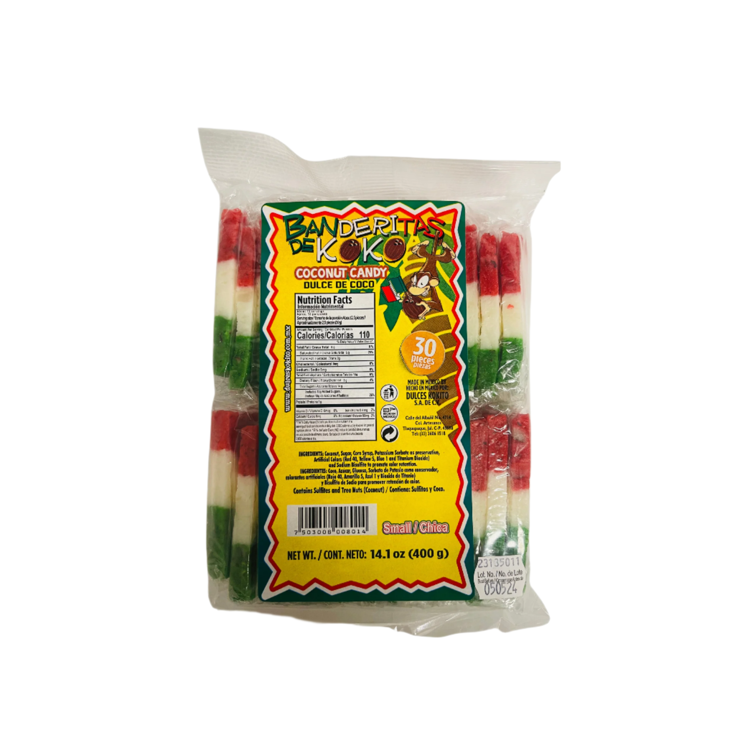 Kokito banderitas de coco