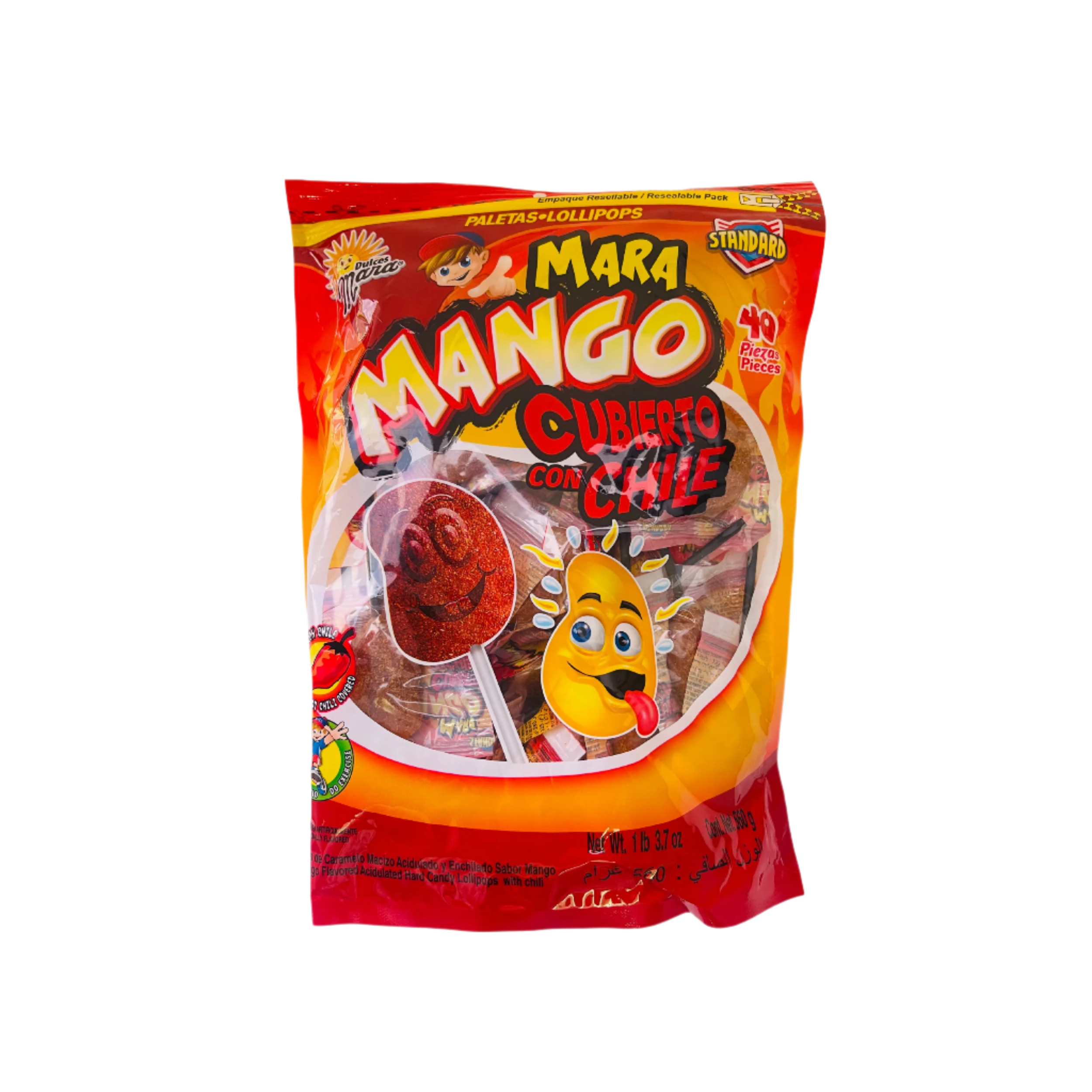 Mara Mango with chile lollipop
