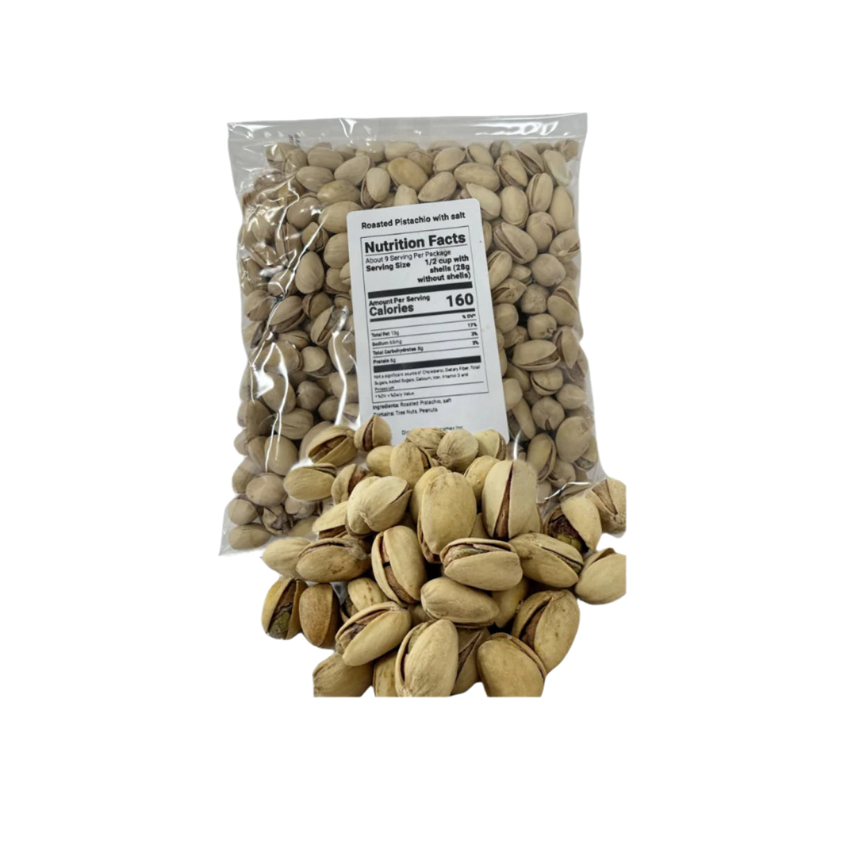 Roasted pistachio with salt 1 pound bag