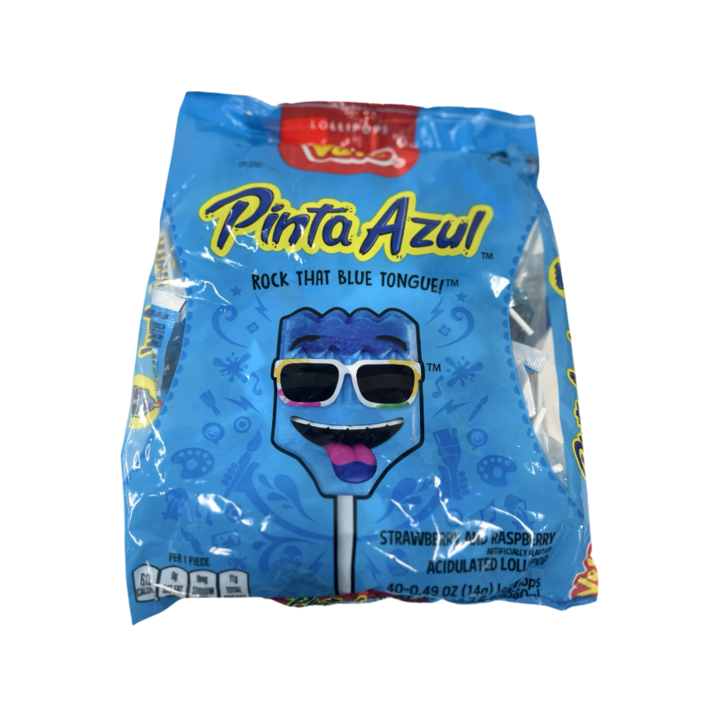 Vero strawberry and raspberry lollipop 