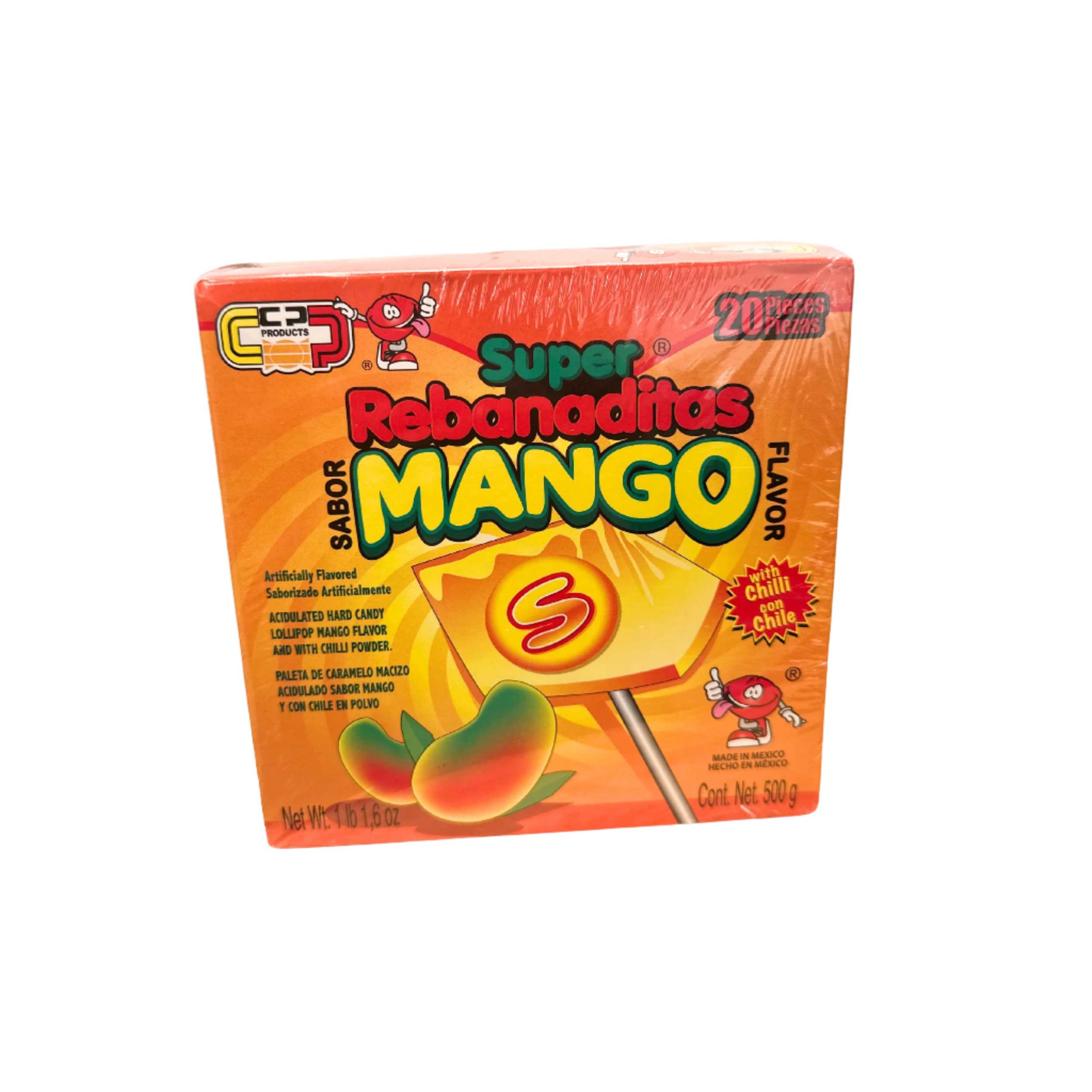 ccandy pop mango with spice lollipop 20 pieces