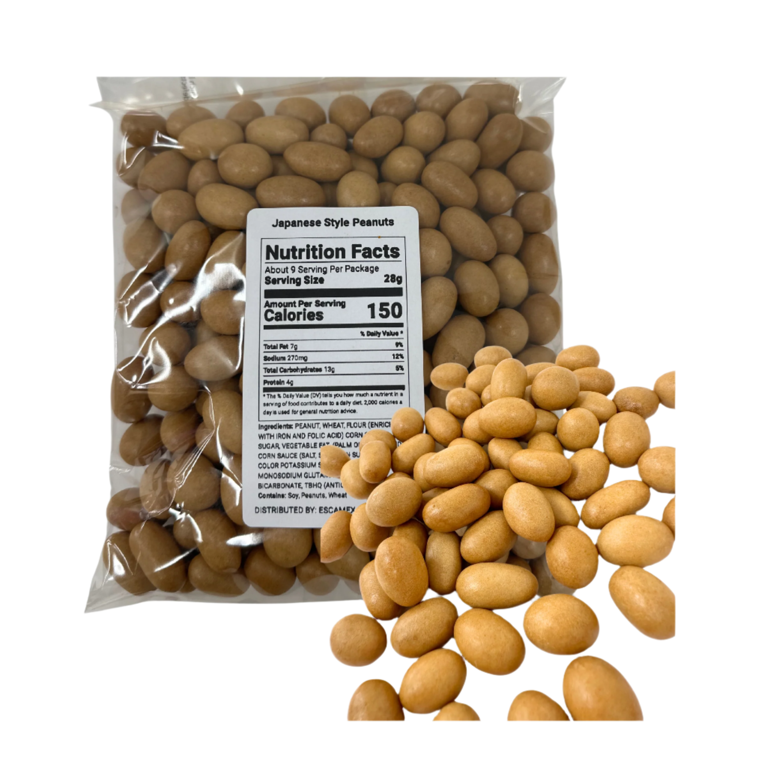japanese peanuts 1 pound bag