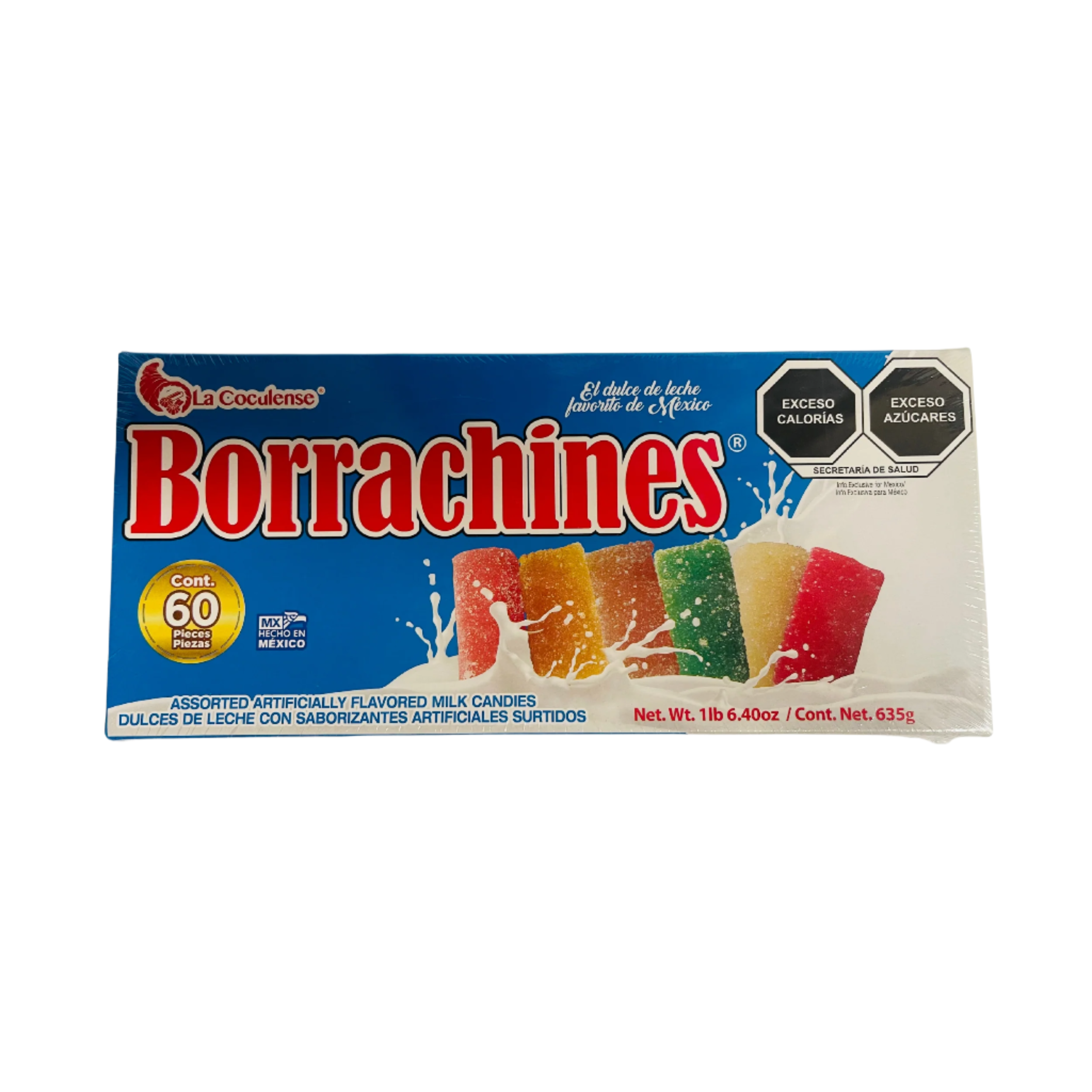 la coculense borrachines 60 piece flavored milk candies