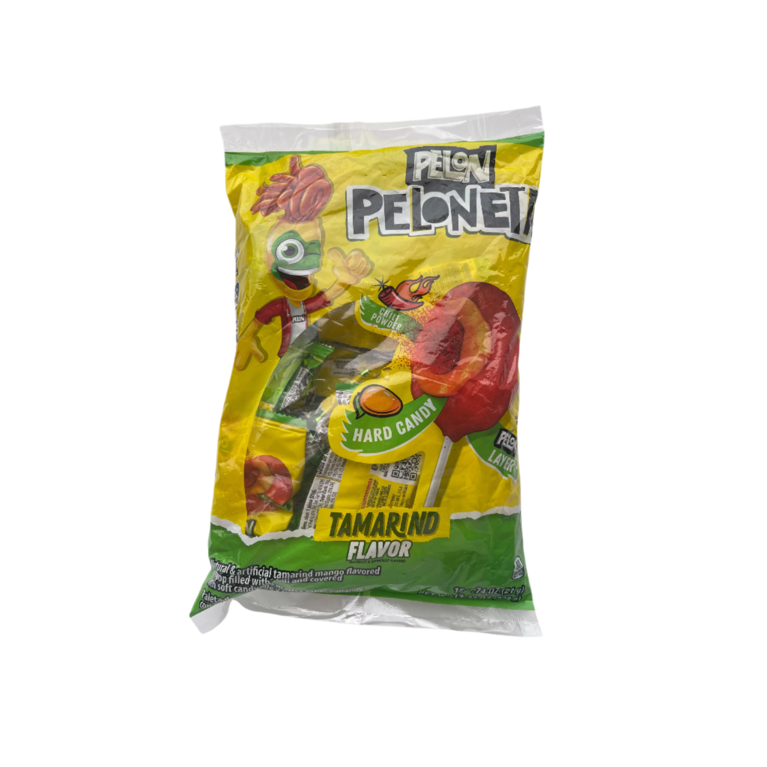 lorena pelon peloneta hard candy mango lollipop