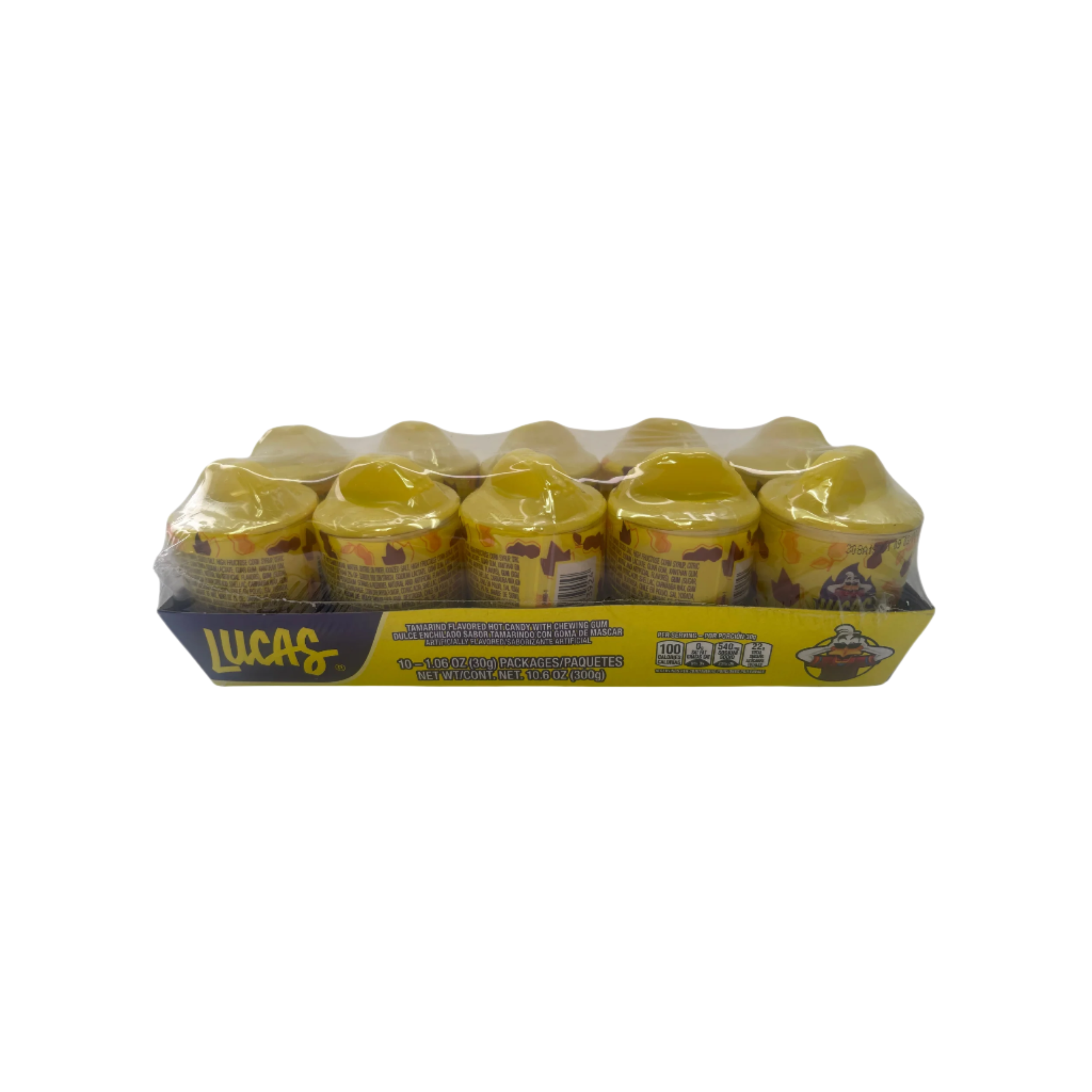 lucas tamarind flavored hot candy with chewing gum