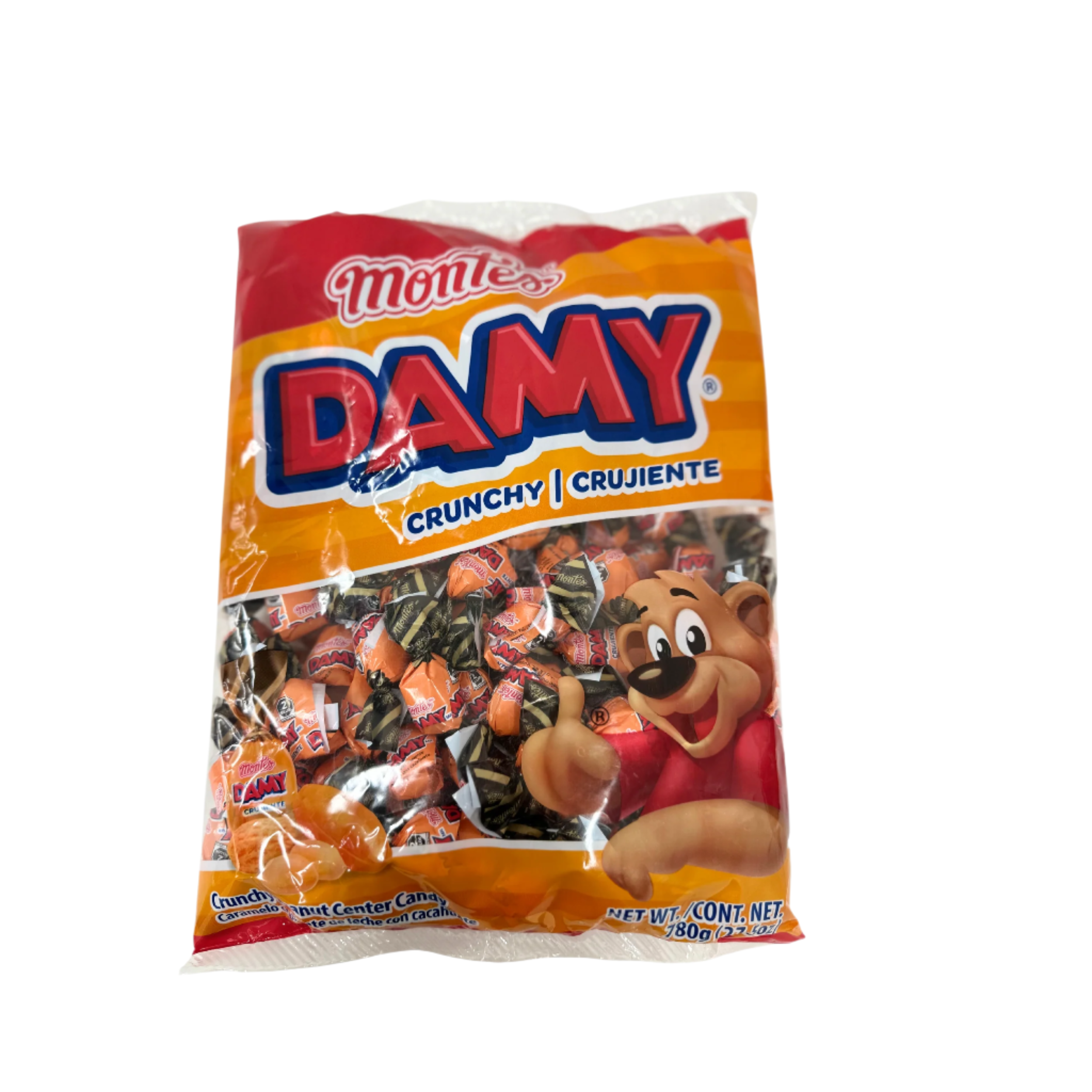 montes damy Crunchy Milk Caramel with Peanuts with a soft sweet center