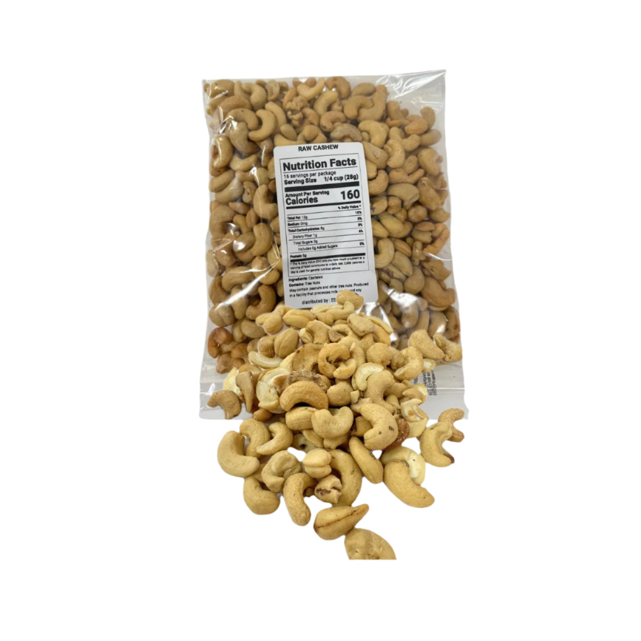 raw cashew 1 pound bag