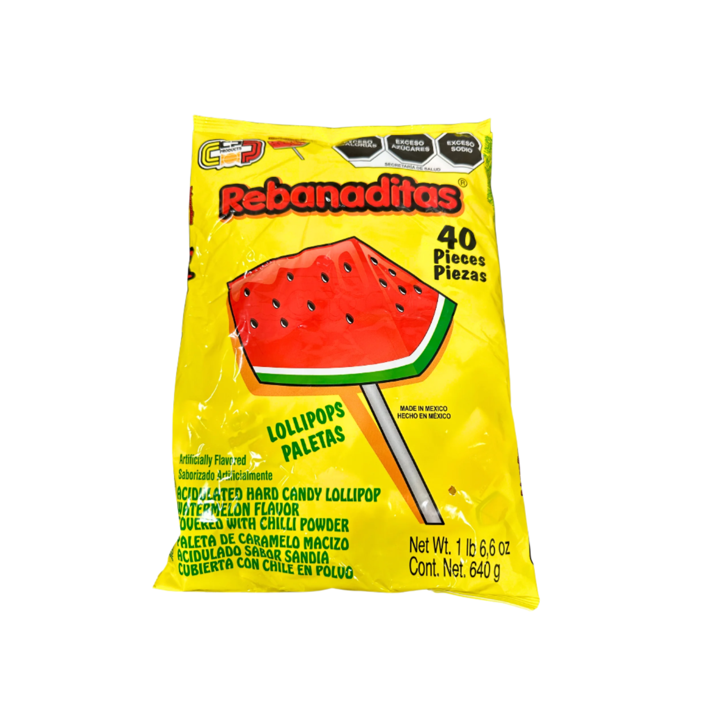 rebanaditas watermelon lollipop 40 pack