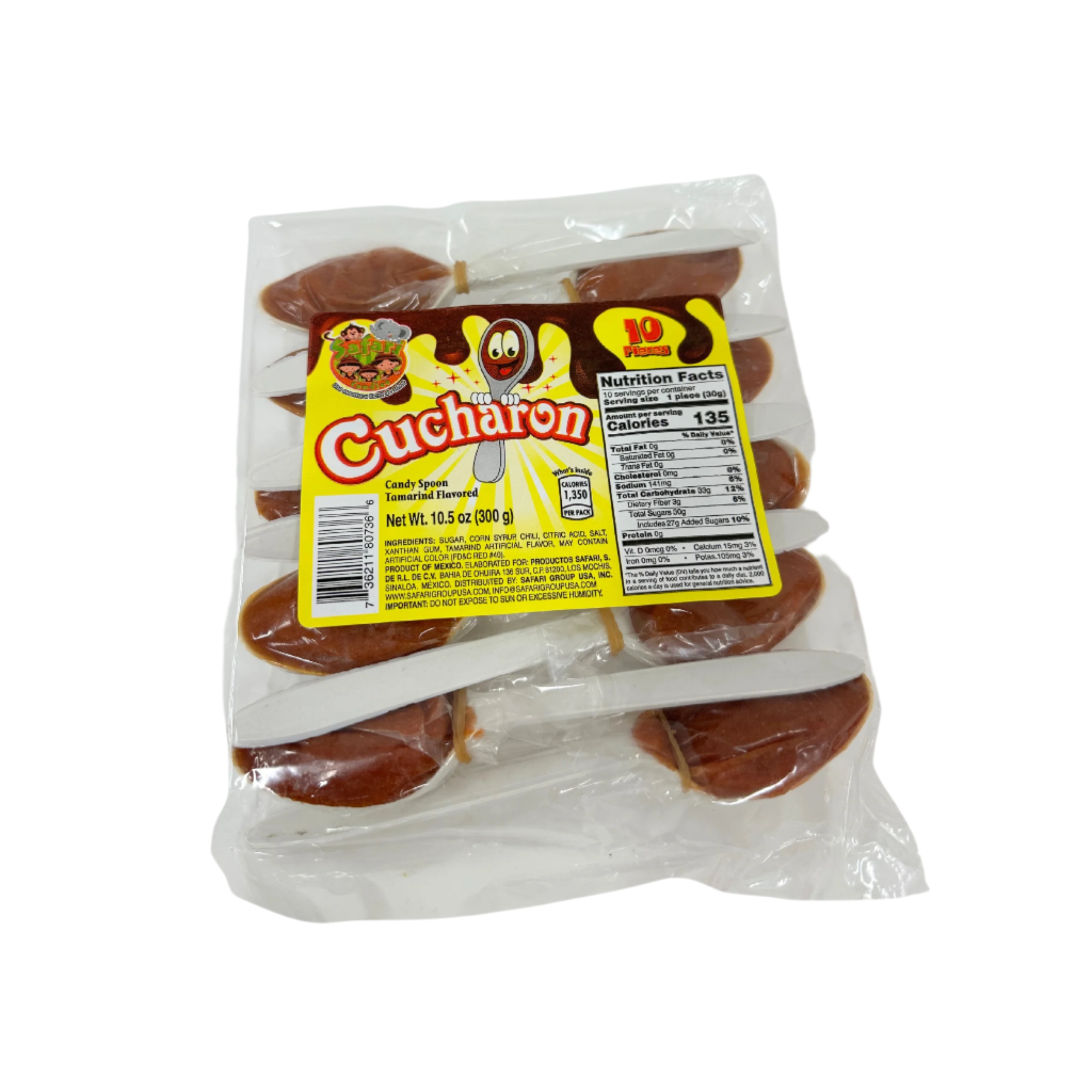 safari big tamarind spoon candy 10 pieces 