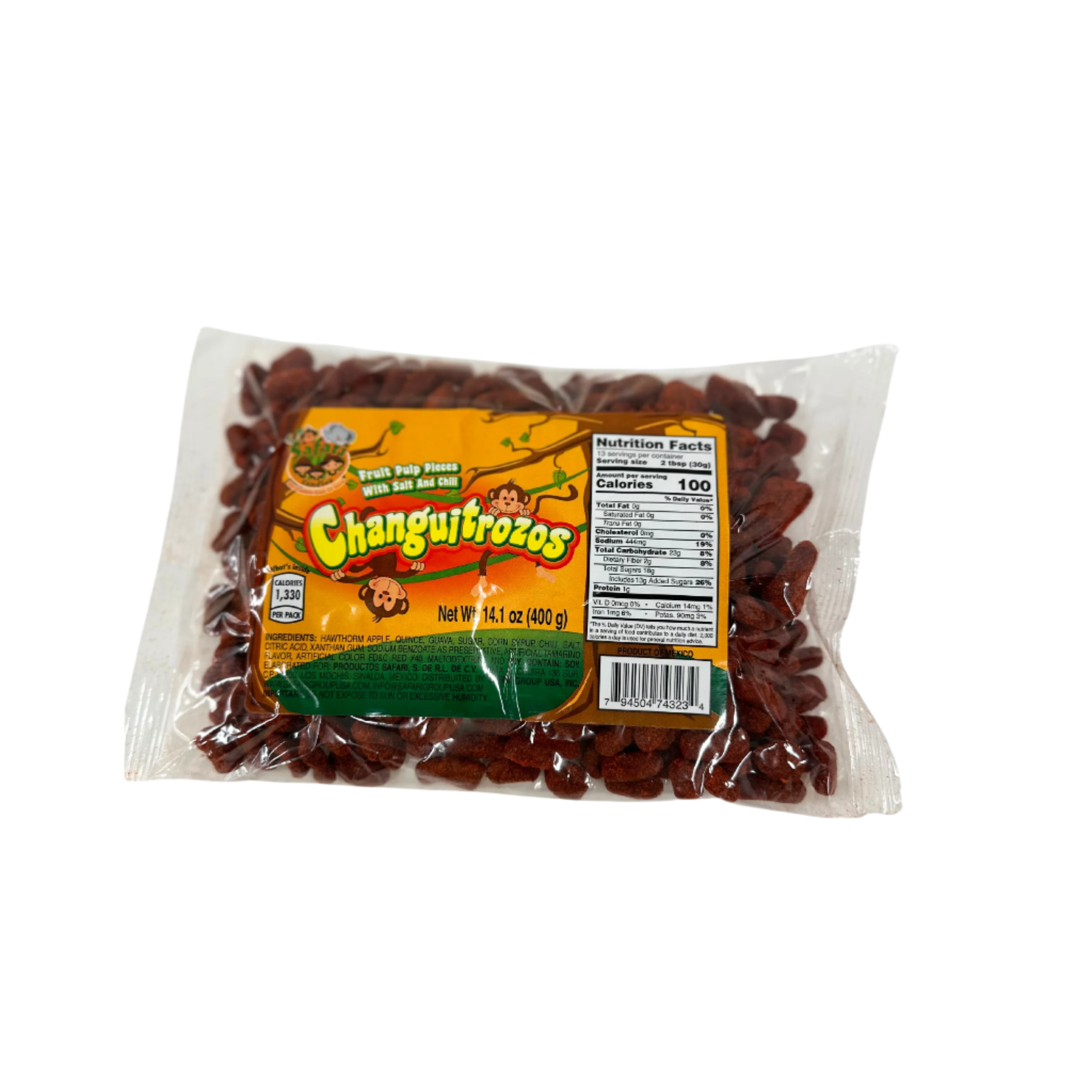 safari fruit pulp candy with salt and spices